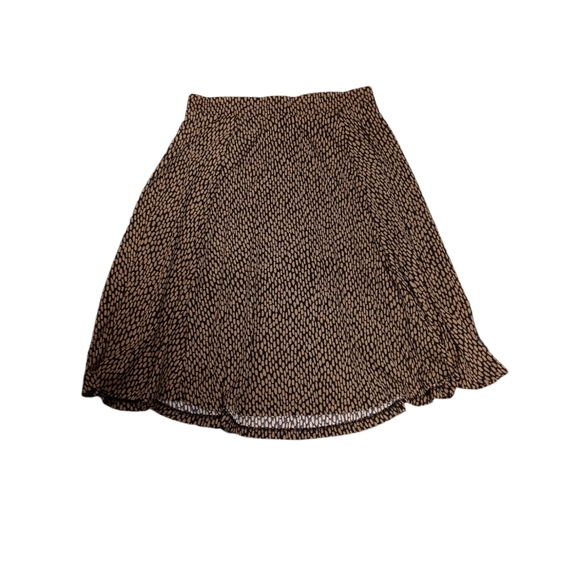 🤎LANDS END WOMEN'S SIZE MEDIUM 10-12 BLACK AND BROWN SKIRT. - Picture 6 of 6
